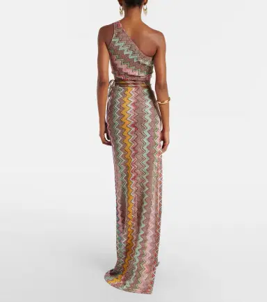 Missoni Zigzag lamé wrap skirt | Thumbnail 4