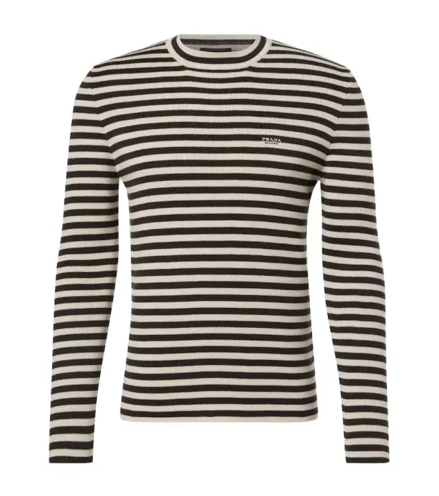 Striped virgin wool sweater