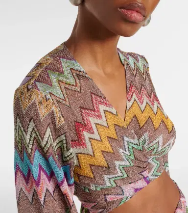 Missoni Zigzag lamé crop top | Thumbnail 3 Missoni Zigzag lamé crop top | Thumbnail 3