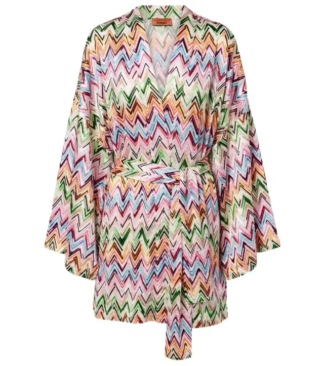 Zigzag wrap cardigan