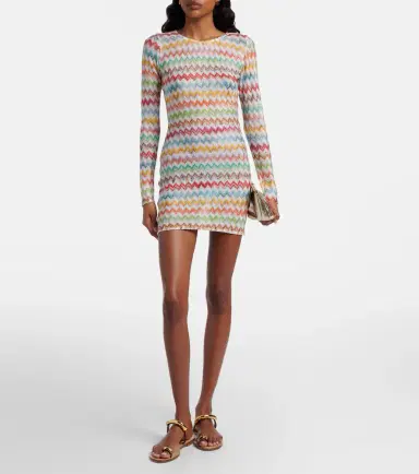 Missoni Zigzag lamé minidress | Thumbnail 4 Missoni Zigzag lamé minidress | Thumbnail 4