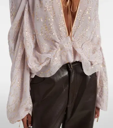 Jacques Wei Ruffled silk-blend shirt | Thumbnail 2 Jacques Wei Ruffled silk-blend shirt | Thumbnail 2