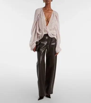 Jacques Wei Ruffled silk-blend shirt | Thumbnail 3 Jacques Wei Ruffled silk-blend shirt | Thumbnail 3