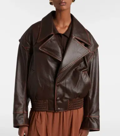 Jacques Wei Leather biker jacket | Thumbnail 4 Jacques Wei Leather biker jacket | Thumbnail 4