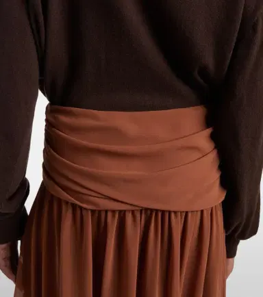 Jacques Wei Draped asymmetric maxi skirt | Thumbnail 5