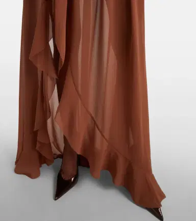 Jacques Wei Draped asymmetric maxi skirt | Thumbnail 6
