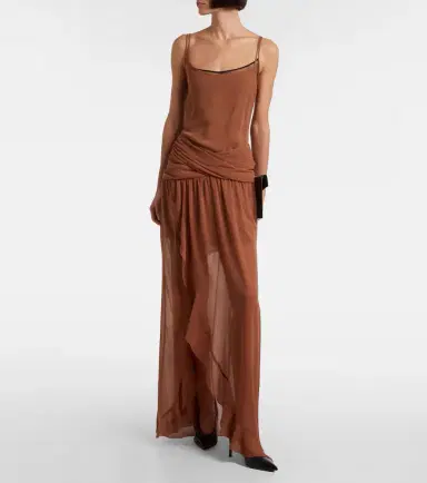 Jacques Wei Draped ruffled maxi dress | Thumbnail 4 Jacques Wei Draped ruffled maxi dress | Thumbnail 4