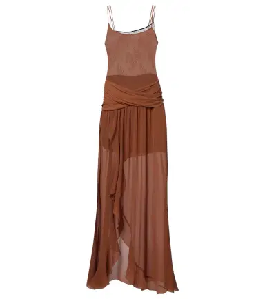 Jacques Wei Draped ruffled maxi dress | Thumbnail 1 Jacques Wei Draped ruffled maxi dress | Thumbnail 1