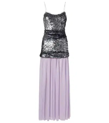 Jacques Wei Sequined paneled maxi dress | Thumbnail 1