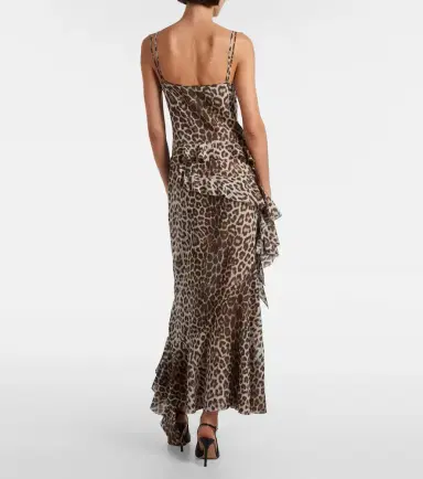 Jacques Wei Leopard-print draped silk maxi dress | Thumbnail 2 Jacques Wei Leopard-print draped silk maxi dress | Thumbnail 2