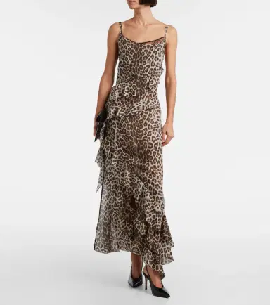 Jacques Wei Leopard-print draped silk maxi dress | Thumbnail 4 Jacques Wei Leopard-print draped silk maxi dress | Thumbnail 4