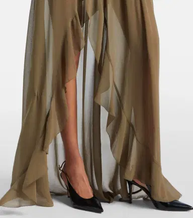 Jacques Wei Asymmetric draped maxi skirt | Thumbnail 5