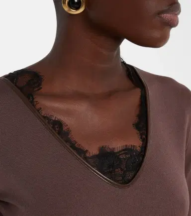 Jacques Wei Lace-trimmed bodysuit | Thumbnail 4 Jacques Wei Lace-trimmed bodysuit | Thumbnail 4