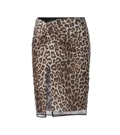 Jacques Wei Leopard-print silk lace miniskirt | Thumbnail 1