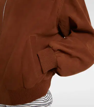 Jacques Wei Suede bomber jacket | Thumbnail 2 Jacques Wei Suede bomber jacket | Thumbnail 2
