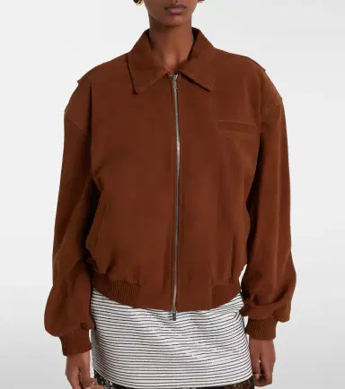 Jacques Wei Suede bomber jacket | Thumbnail 3 Jacques Wei Suede bomber jacket | Thumbnail 3
