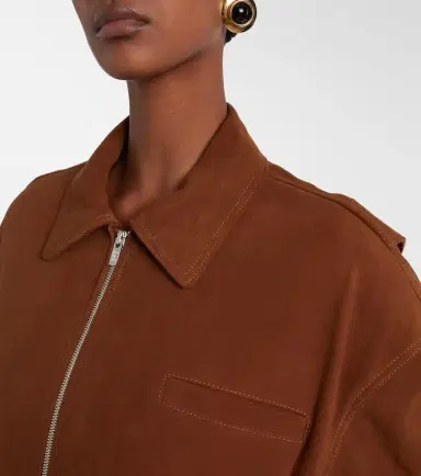Jacques Wei Suede bomber jacket | Thumbnail 6 Jacques Wei Suede bomber jacket | Thumbnail 6