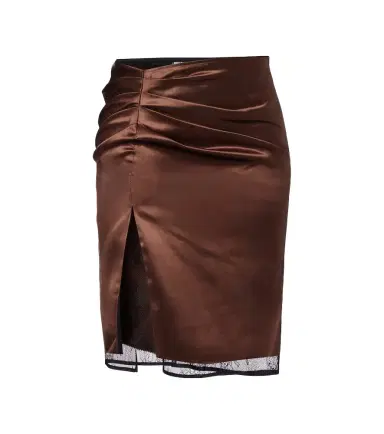 Jacques Wei Lace-trimmed satin miniskirt | Thumbnail 1