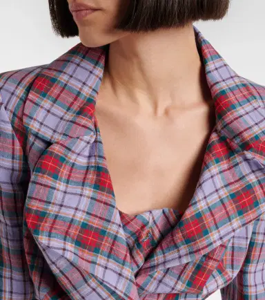 Vivienne Westwood Tartan linen blazer | Thumbnail 5