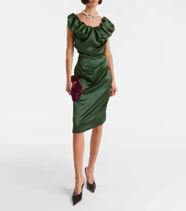 Vivienne Westwood Ginnie Amber ruched midi dress | Thumbnail 4