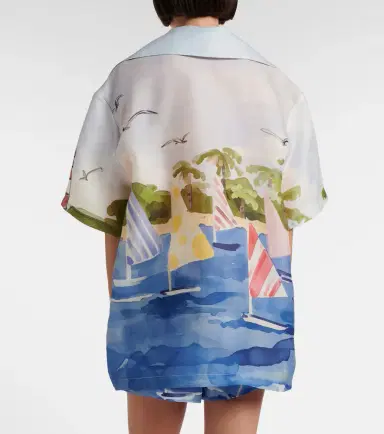 Leo Lin Casey printed silk shirt | Thumbnail 5