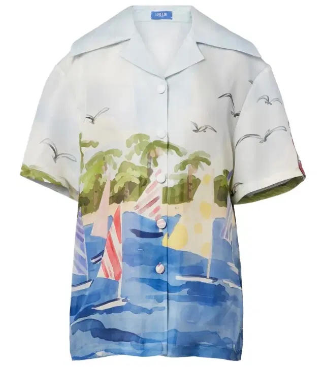 Casey printed silk shirt