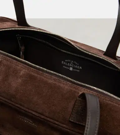Balenciaga Carrie Small suede shoulder bag | Thumbnail 4 Balenciaga Carrie Small suede shoulder bag | Thumbnail 4