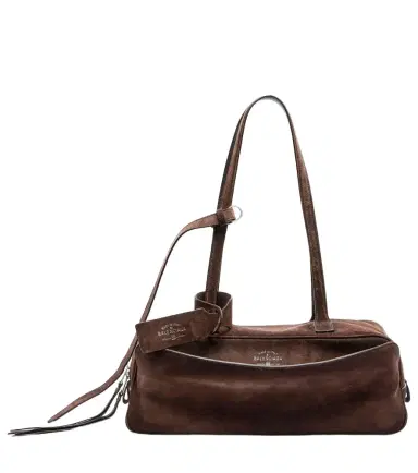 Balenciaga Carrie Small suede shoulder bag | Thumbnail 1 Balenciaga Carrie Small suede shoulder bag | Thumbnail 1