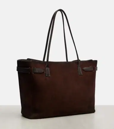 Balenciaga Bel Air Large suede tote bag | Thumbnail 4