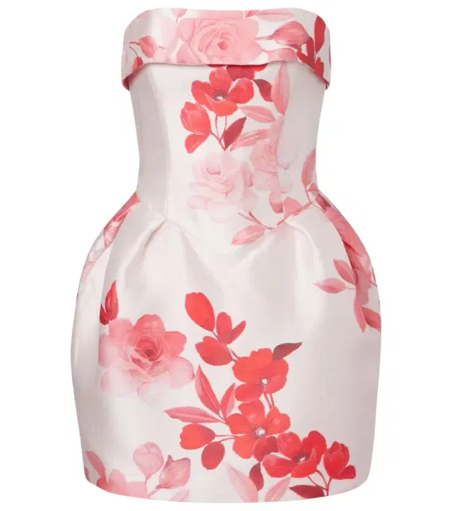 Floral bustier dress