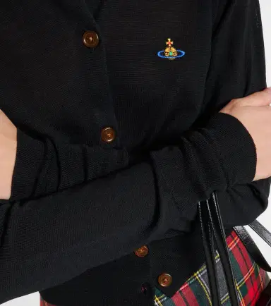 Vivienne Westwood Bea cropped wool and silk cardigan | Thumbnail 3 Vivienne Westwood Bea cropped wool and silk cardigan | Thumbnail 3