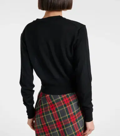 Vivienne Westwood Bea cropped wool and silk cardigan | Thumbnail 4 Vivienne Westwood Bea cropped wool and silk cardigan | Thumbnail 4