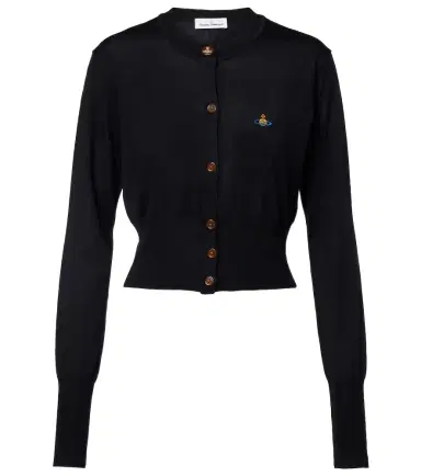 Vivienne Westwood Bea cropped wool and silk cardigan | Thumbnail 1 Vivienne Westwood Bea cropped wool and silk cardigan | Thumbnail 1