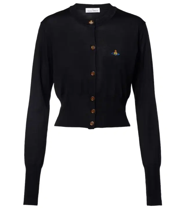 Vivienne Westwood Bea cropped wool and silk cardigan
