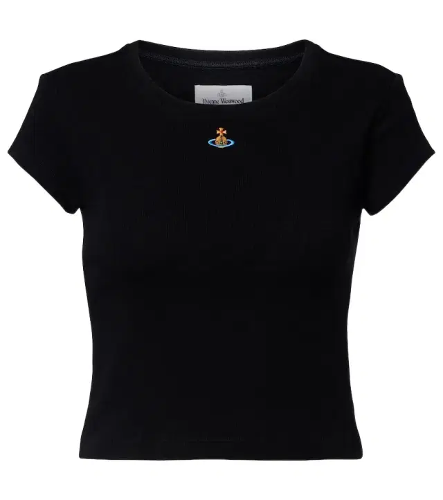 Vivienne Westwood Peru cropped cotton-blend jersey T-shirt