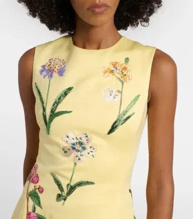 Leo Lin Cleo beaded floral midi dress | Thumbnail 2 Leo Lin Cleo beaded floral midi dress | Thumbnail 2