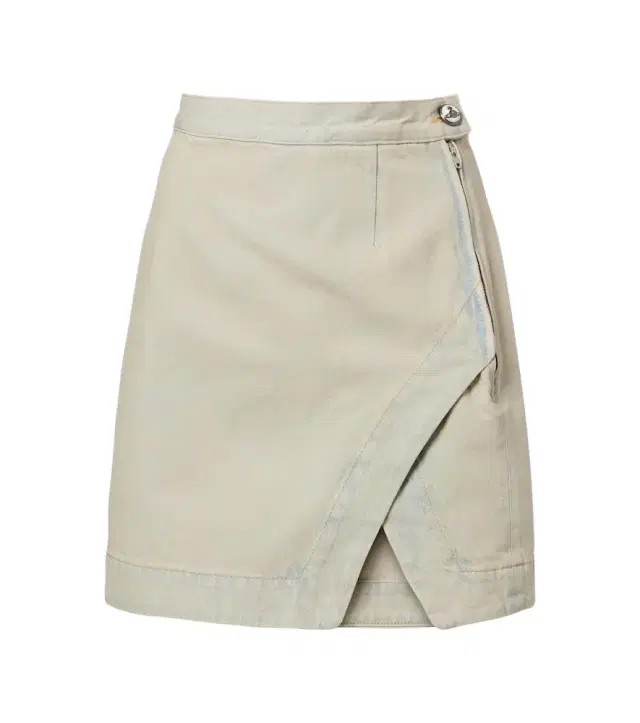 Vivienne Westwood Rita faded denim miniskirt