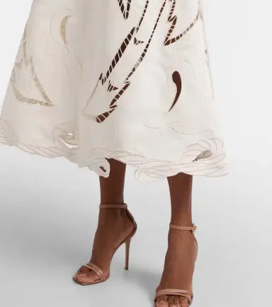 Leo Lin Palm laser-cut embroidered midi dress | Thumbnail 6 Leo Lin Palm laser-cut embroidered midi dress | Thumbnail 6