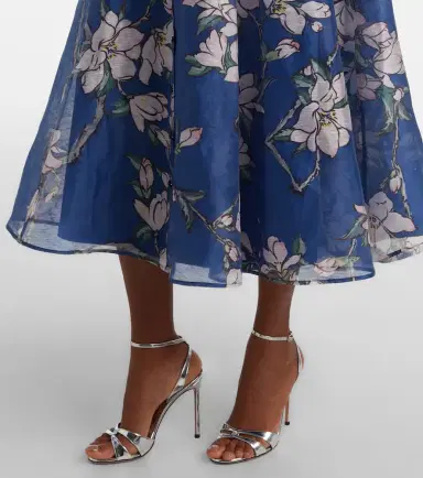 Leo Lin Katrina floral linen-blend midi dress | Thumbnail 6