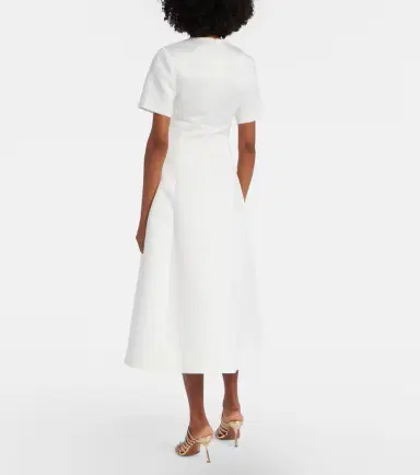 Leo Lin Caroline floral-appliqué midi dress | Thumbnail 3 Leo Lin Caroline floral-appliqué midi dress | Thumbnail 3