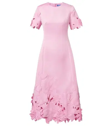 Leo Lin Floral-appliqué embroidered cocktail dress | Thumbnail 1