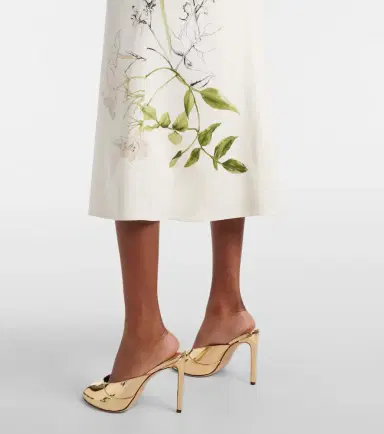 Monique Lhuillier Floral midi dress | Thumbnail 5 Monique Lhuillier Floral midi dress | Thumbnail 5