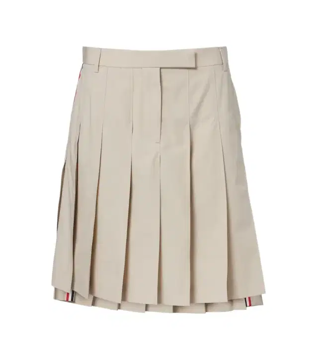 Thom Browne Pleated cotton twill miniskirt