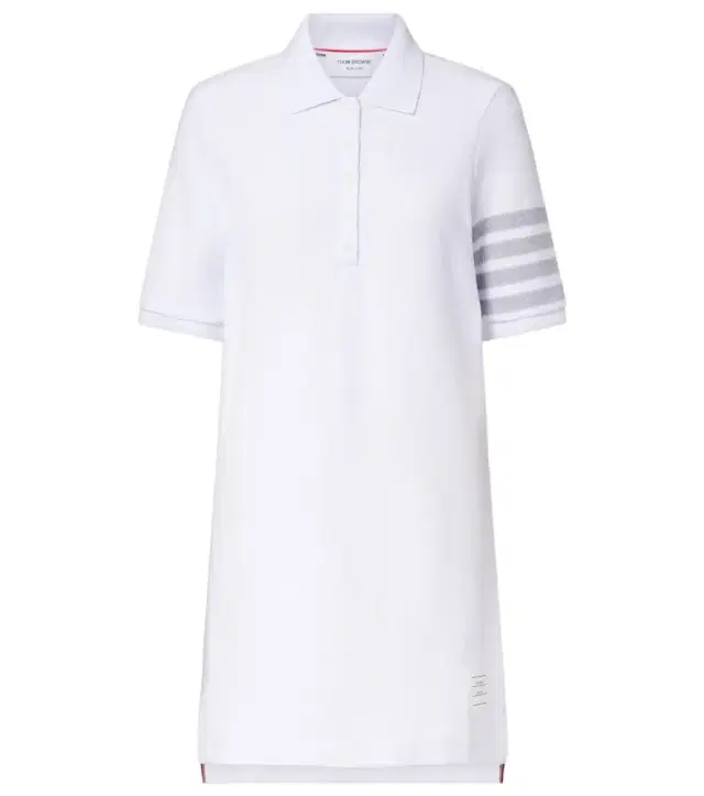 Thom Browne 4-Bar cotton piqué polo dress