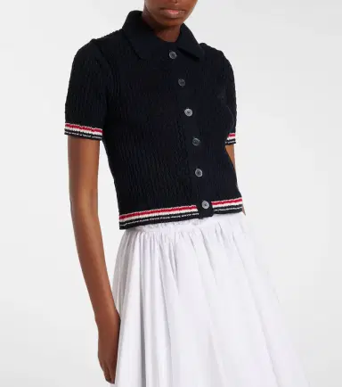 Thom Browne Pointelle cotton cardigan | Thumbnail 2