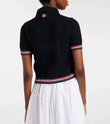 Thom Browne Pointelle cotton cardigan | Thumbnail 3