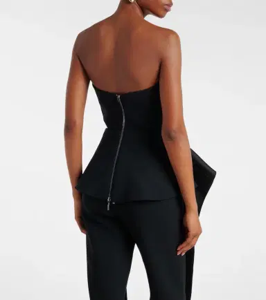 Maticevski Frame peplum satin top | Thumbnail 3