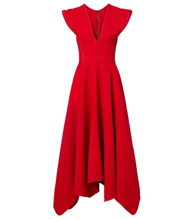 Empath draped midi dress