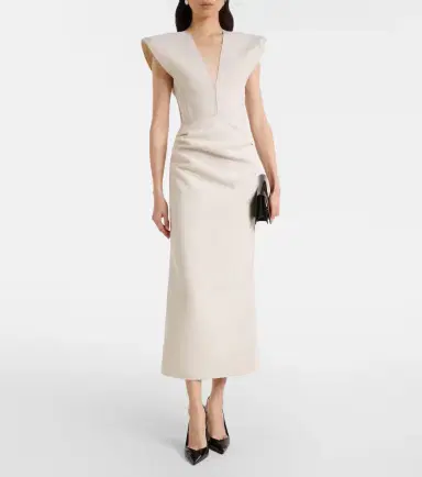 Maticevski Wingtip draped midi dress | Thumbnail 4