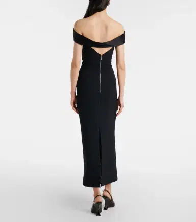 Maticevski Barrier off-shoulder satin midi dress | Thumbnail 2